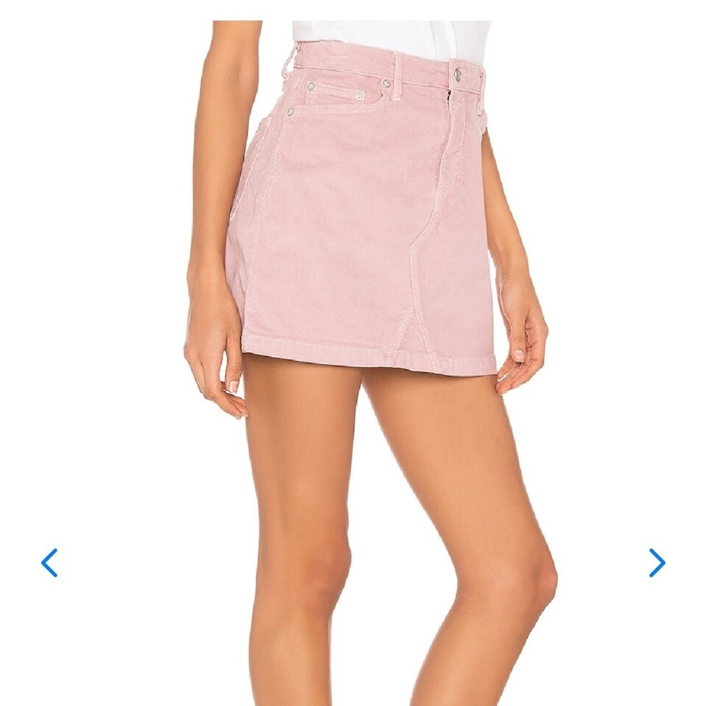 New Lovers and Friends pink corduroy skirt 23 Wyatt Skirt in Rosemont - Picture 2 of 12